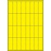 YELLOW CARD SHELF TAGS - 32 PER SHEET - TAG SIZE: 25mm x 70mm - A4-32 TAG YE